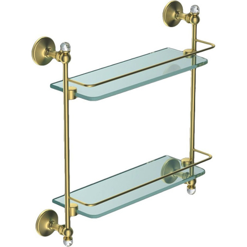 картинка Стеклянная полка Art&Max Antic Crystal AM-E-2682BSJ-Do Золото от магазина Сантехстрой