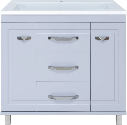 картинка Тумба с раковиной Misty Терра 90 серая (П-Тер01090-01503Я+ФР-00002613) от магазина Сантехстрой