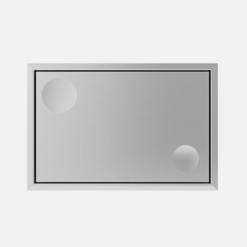 картинка SANIT Панель управления SWING, рамка цвет хром/клавиша цвет хром от магазина Сантехстрой