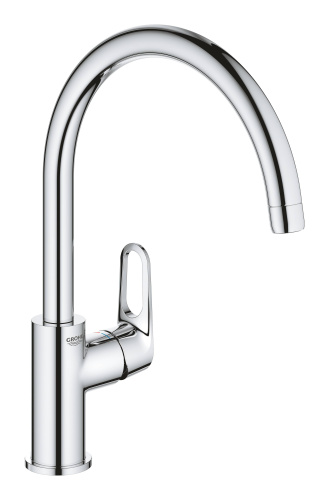 картинка смеситель для кухни grohe 31538001 хром