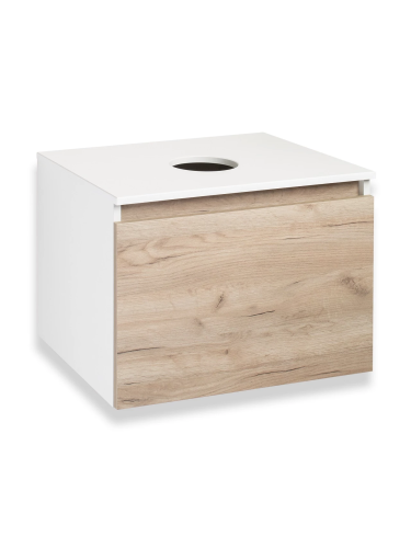 картинка Тумба под раковину Runo крафт дуб Бари 60 (00-00001374) от магазина Сантехстрой