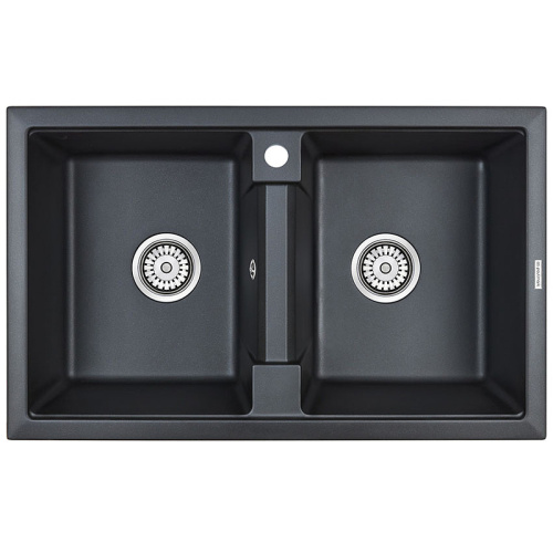 картинка Кухонная мойка Paulmark Zwilling PM238150-BLM Черный металлик от магазина Сантехстрой