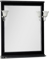 картинка Зеркало Валенса 80 Aquanet 00180299 Черное от магазина Сантехстрой