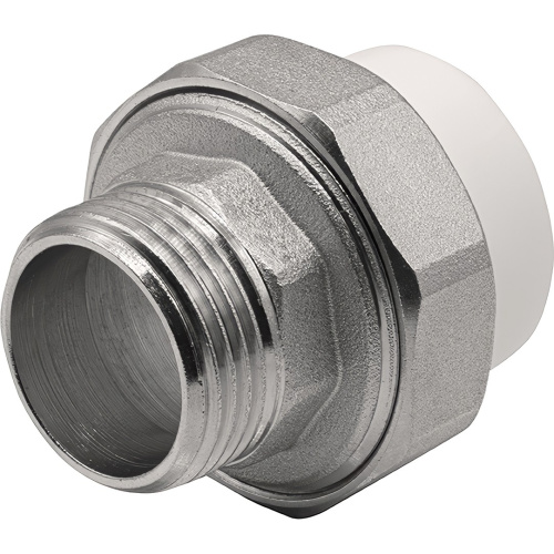 картинка Муфта THERMOLIGHT комбинированная разъемная PP-R НР 32х1quot; белый (5/100) от магазина Сантехстрой