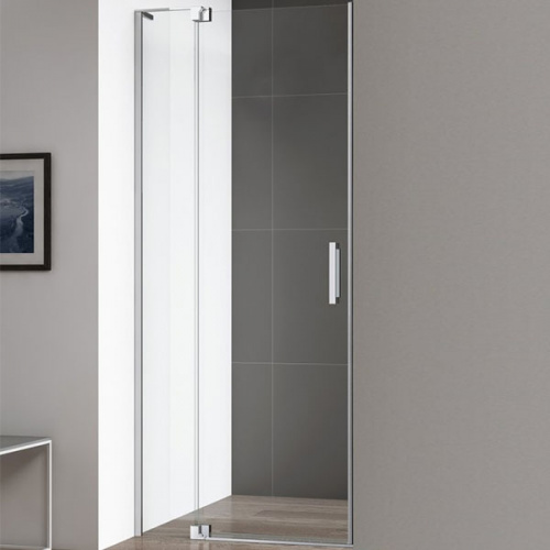 картинка Душевая дверь в нишу Cezares Slider B-1 100 профиль Хром стекло прозрачное от магазина Сантехстрой