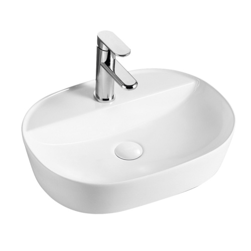 картинка Раковина накладная Azario 500х380х120 овальная, белый (AZ-2202 SP) от магазина Сантехстрой