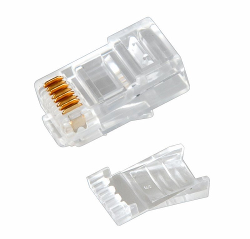 картинка Разъем UTP RJ-45(8P8C),  CAT 6, с вставкой REXANT от магазина Сантехстрой