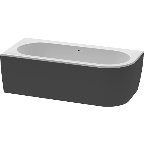 картинка Акриловая ванна Cezares Slim 179x79 L SLIM CORNER-180-80-60-L-NERO-SET без гидромассажа от магазина Сантехстрой
