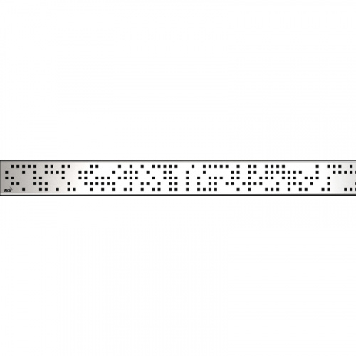 картинка Решетка для лотка Alcaplast CODE-850M Хром матовый от магазина Сантехстрой