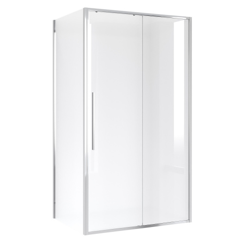 картинка Душевое ограждение Niagara Nova NG-64-13A-A100-34 (130х100х195) прямоугольник,хром,дверь раздвижная,стекло прозрачное,2 места от магазина Сантехстрой