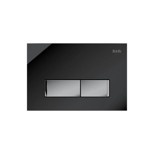 картинка Клавиша смыва IDDIS Uniglass универсальная черное стекло 010 (UNG10GBi77) от магазина Сантехстрой