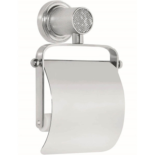 картинка Держатель туалетной бумаги Boheme Royal Cristal 10921-CR-B с крышкой Хром от магазина Сантехстрой