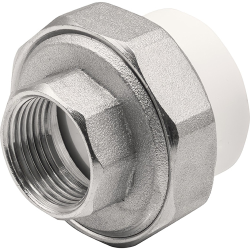 картинка Муфта THERMOLIGHT комбинированная разъемная PP-R ВР 32х3/4quot; белый (5/100) от магазина Сантехстрой