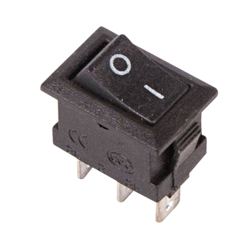 картинка Переключатель клавишный 250V 3А (3с) ON-ON черный Micro (RWB-102) REXANT от магазина Сантехстрой