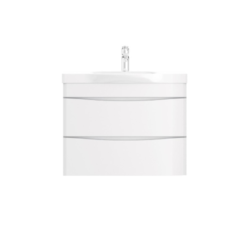картинка M80FHX0802WG Like, База под раковину, подвесная, 80 см, 2 ящика, белый, глянцевая, шт от магазина Сантехстрой