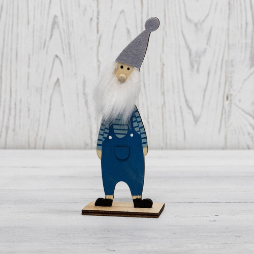 картинка Деревянная фигурка Гномик-бородач 7x4,5x18 см NEON-NIGHT от магазина Сантехстрой