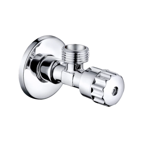 картинка Кран угловой IDDIS Optima Home с отражателем, 1/2; 3/4, кран-букса, латунь (910B0P2C4CZ) от магазина Сантехстрой