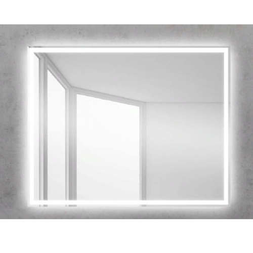 картинка Зеркало BelBagno 100 spc-grt-1000-800-led-btn Хром от магазина Сантехстрой