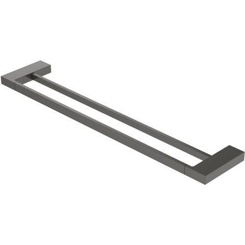 картинка Полотенцедержатель Cezares Slider SLIDER-THD-60-GM двойной Оружейная сталь от магазина Сантехстрой