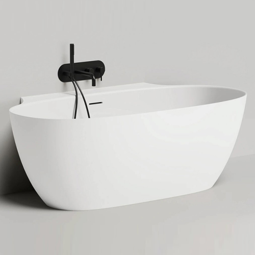 картинка Salini ALDA WALL  170 Ванна пристенная 1700х900х600мм, донный клапан , сифон,  слив-перелив, мат-л: S-Sense, глянцевый, белый. Фурнитура: белая. от магазина Сантехстрой