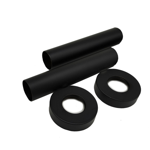 картинка Комплект декоративных трубок SR Rubinetterie L70 x Ø18-20-1/2”, цвет чёрный матовый от магазина Сантехстрой