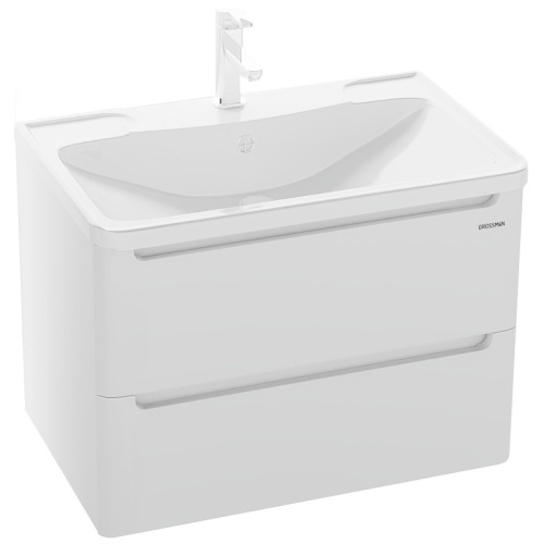 картинка Тумба под раковину Grossman Адель 70 107006 подвесная Белая от магазина Сантехстрой