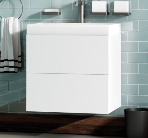 картинка Тумба под раковину подвесная Art&Max AM-Verona-Push-600-2C-SO-BI-TS 60х45 см, Bianco Stampato Opaco от магазина Сантехстрой