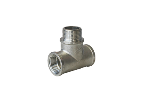 картинка Тройник, ВНВ, 1/2", 1/2", 1/2", TIN латунь, равнопроходной от магазина Сантехстрой