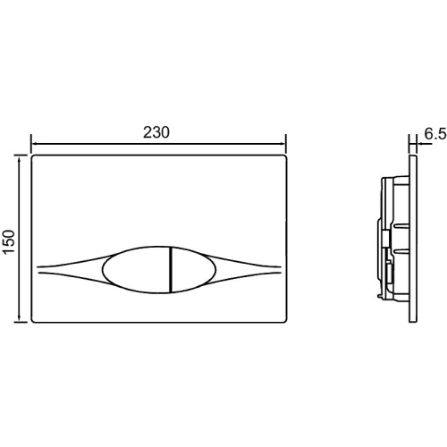 картинка Клавиша двойного смыва Jacob Delafon белая (E29026-01R) от магазина Сантехстрой