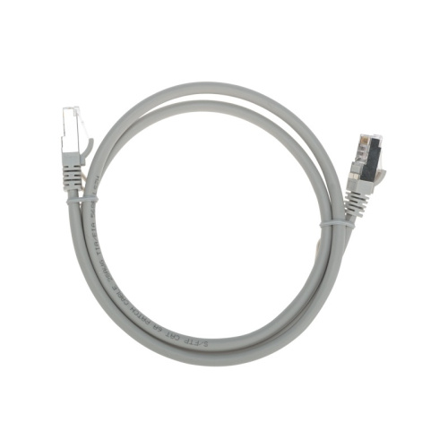 картинка Патч-корд S/FTP CAT 6A (10G),  RJ45-RJ45, 28AWG, LSZH,  серый,  1м REXANT от магазина Сантехстрой