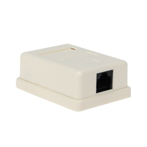 картинка Рoзетка компьютерная внешняя 1-порт UTP RJ-45 (8P-8C),  CAT 5e,  REXANT от магазина Сантехстрой