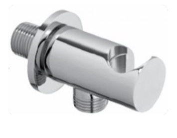 картинка CZR-U-AI4-BIO Штуцер с держателем, исполнение белый матовый от магазина Сантехстрой