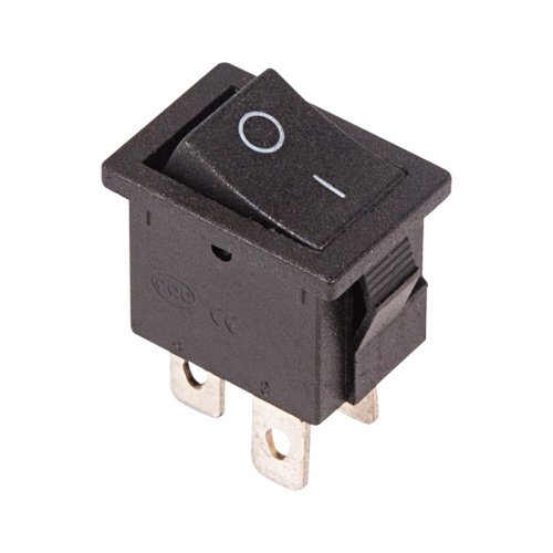 картинка Выключатель клавишный 250V 6А (4с) ON-OFF черный Mini (RWB-208, SC-768) REXANT от магазина Сантехстрой