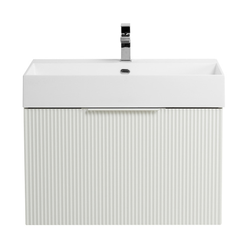 картинка Тумба под раковину PREMIUM с выдвижным ящиком и внутренним ящиком, 55436 Plisse Bianco opaco, 70x44x43 от магазина Сантехстрой
