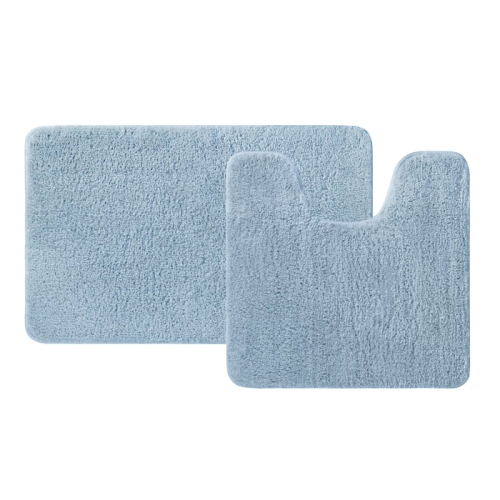 картинка Набор ковриков для ванной комнаты, 50х80 + 50х50, микрофибра, синий, IDDIS (BSET03Mi13) от магазина Сантехстрой