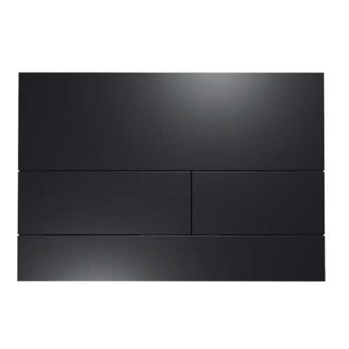 картинка TECEsquare II, панель смыва с двумя клавишами металлическая, черный, матовая от магазина Сантехстрой