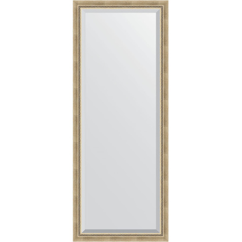 картинка Зеркало Evoform Exclusive Floor 198х78 BY 6102 с фацетом в багетной раме - Состаренное серебро с плетением 70 мм от магазина Сантехстрой
