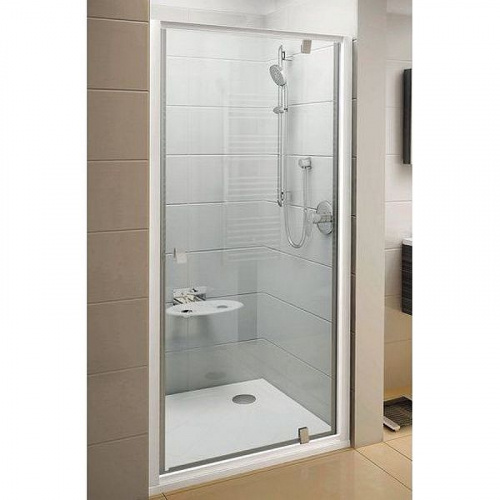 картинка Душевая дверь Ravak Pivot PDOP1-80 03G40C00Z1 профиль Хром стекло прозрачное от магазина Сантехстрой