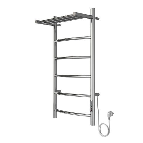 картинка Полотенцесушитель электрический AZARIO VERONA 400/800 5 секций, с полкой, диммер справа, хром (AZ04848P) от магазина Сантехстрой