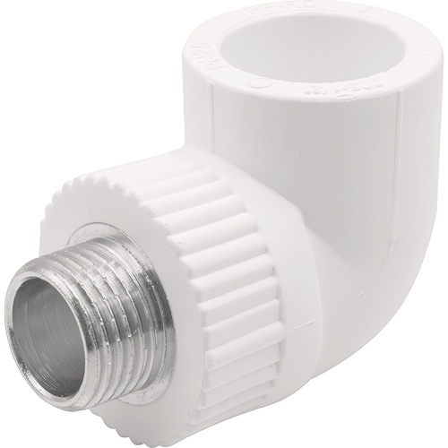 картинка Угольник THERMOLIGHT комбинированный PP-R НР 25х1/2quot; белый (10/120) от магазина Сантехстрой