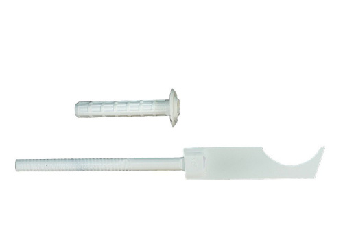 картинка Кронштейн ТВЕК для радиаторов SIRA RS штырьевой белый плоский 1,8 9х220 мм. (твек. 6.8.) от магазина Сантехстрой