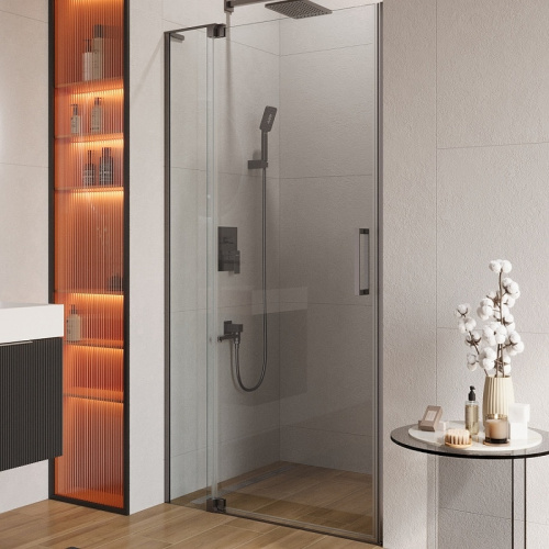 картинка Душевая дверь в нишу CEZARES SLIDER-B-1-100/110-C-GM от магазина Сантехстрой