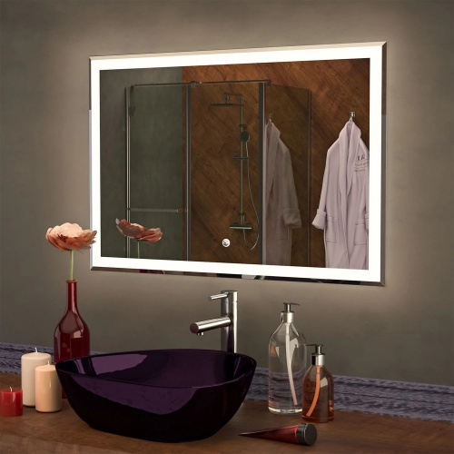 картинка Зеркало с подсветкой MIXLINE Минио 900*800 (545276) от магазина Сантехстрой