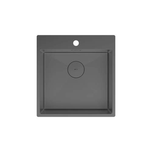 картинка Кухонная мойка Lemark JANGA 490 прямоугольная из нержавеющей стали цвет: графит (9936107) от магазина Сантехстрой