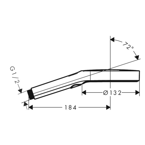 картинка Ручной душ Hansgrohe Rainfinity 130 3jet EcoSmart, хром (26865000) от магазина Сантехстрой
