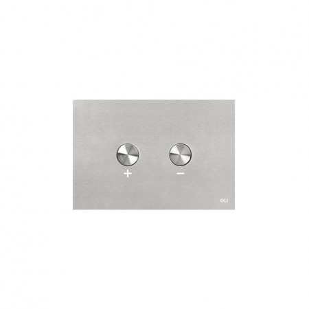 картинка Панель пневматическая двойная OLI Blink, сталь, матовый хром, антивандальный от магазина Сантехстрой