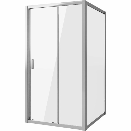 картинка Душевое ограждение Niagara Nova NG-62-10A-A90 (100х90х195) прямоугольник,хром,двери раздвижные,стекло прозрачное,2 места от магазина Сантехстрой