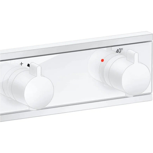 фотография смеситель для душа hansgrohe rainselect с термостатом, белый матовый (15380700)