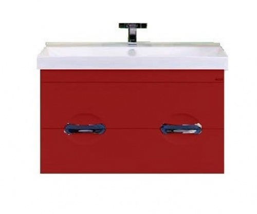 картинка Тумба под раковину Misty п-жас01090-041п2я Красная от магазина Сантехстрой