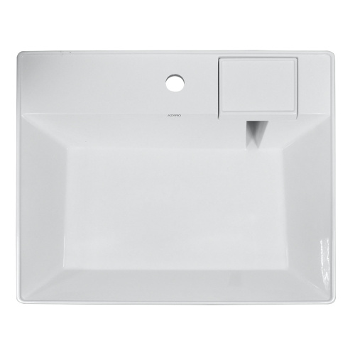 картинка Раковина подвесная Azario SHARP 50 600х500х100 для установки над стиральной машиной, белая (CS00078298) от магазина Сантехстрой